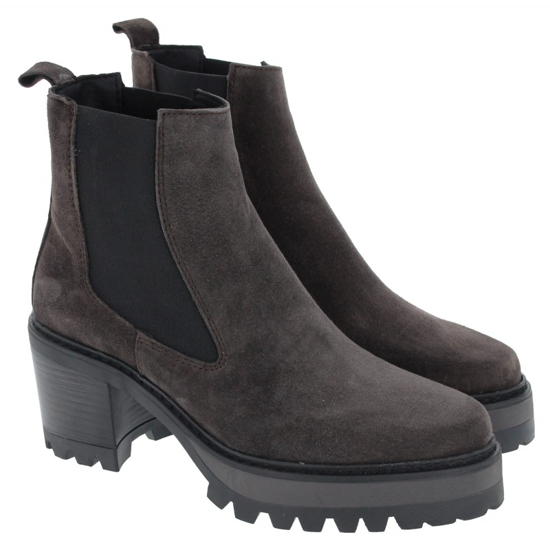 Dark grey ankle outlet boots